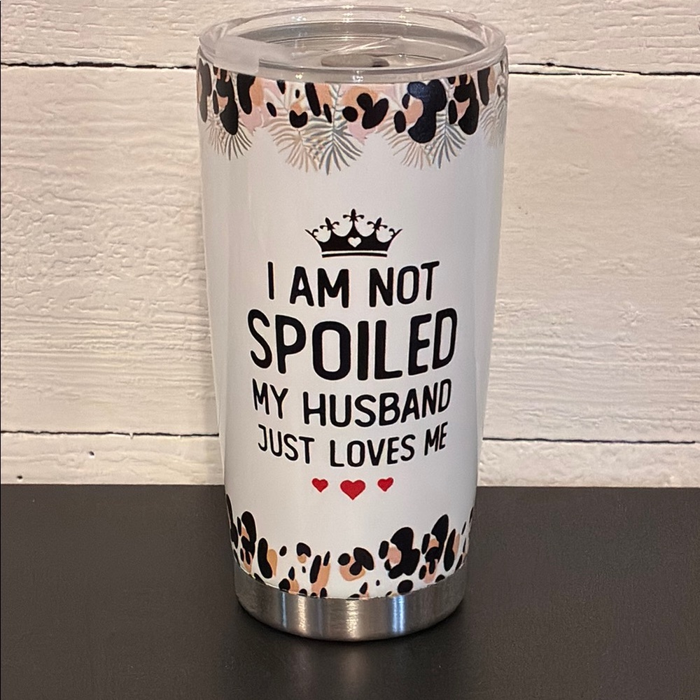 Wife White Tumbler Mug with Fun Quote
